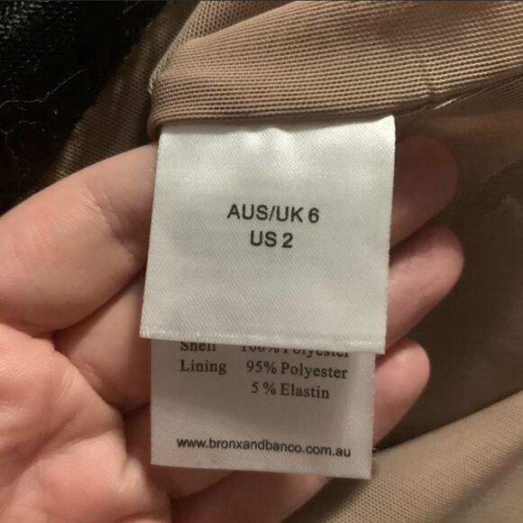 NWT Bronx & Banco Natasha lace dress Sz 2 black tan - Picture 4 of 10